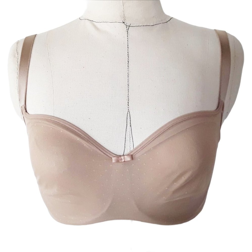 Soma Bra 32G Shadow Balconet Soft Tan